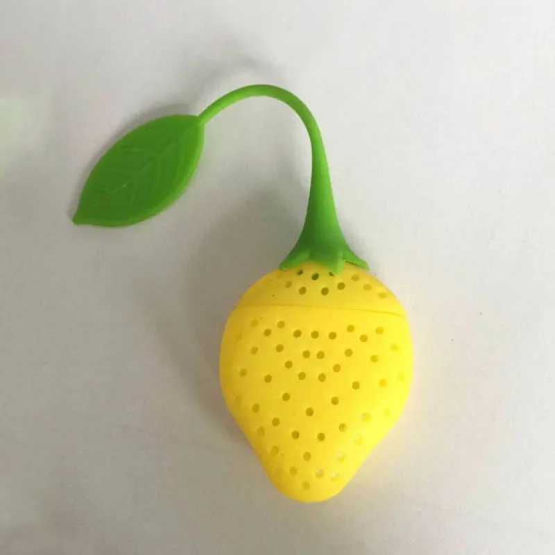 1pc Strawberry Tea Infuser Stainless Steel Tea Ball Leaf Strainer Brewing Device Herbal Spice Filter Kitchen Tools