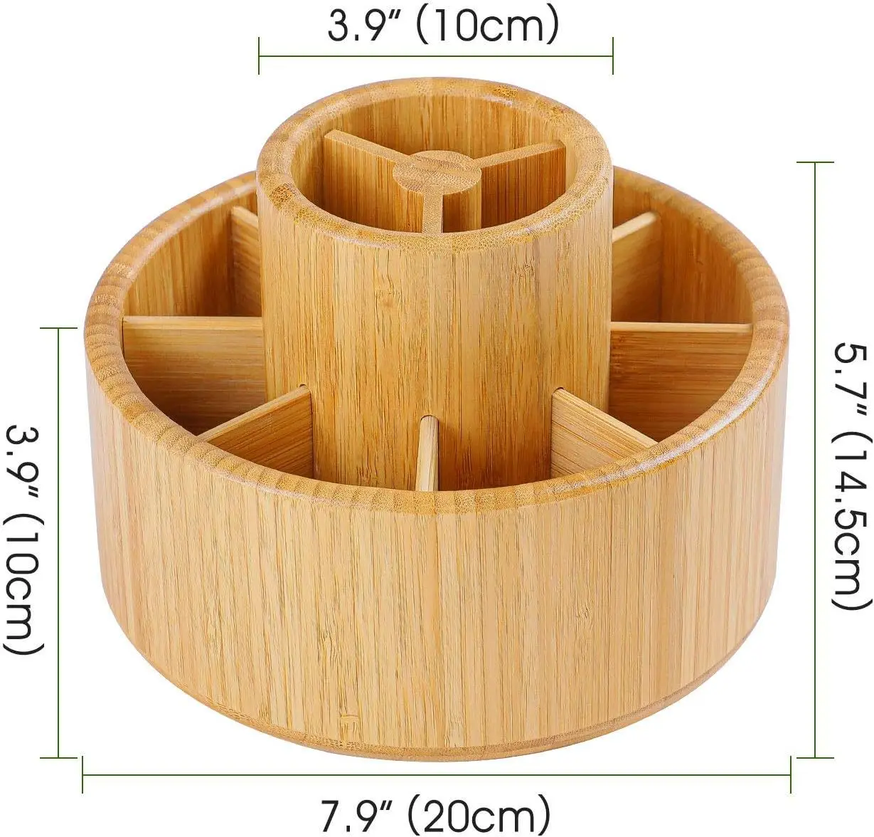 Bamboo Multi-Purpose Holder Makeup Tool Storage Box Stationery Storage Holders