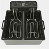 Electric Chips Fryer Electric Fryer Smokeless Commercial Double Cylinder French fries machine constant temperature fryer 4