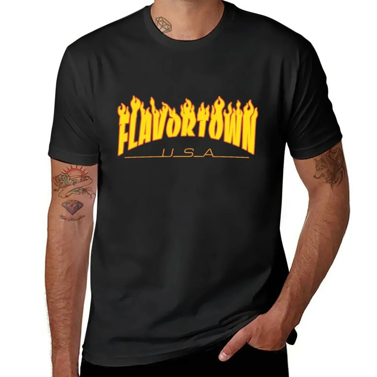 

Flavortown T-Shirt summer top plus size tops plus sizes fitted t shirts for men