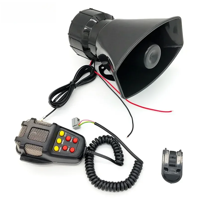 Universal 7-Sound Loud Car Warning Siren and Air Horn System