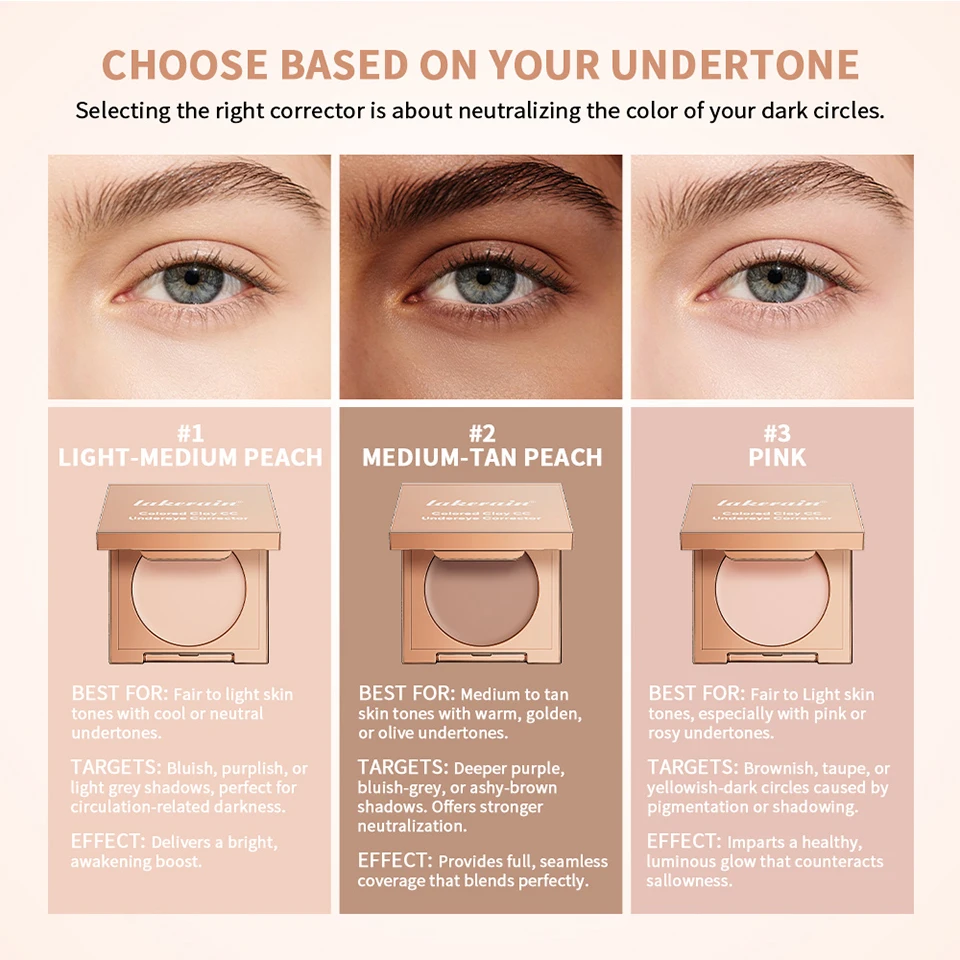 Full Coverage Under Eye Color Corrector Concealer For Dark Circles_voghion.com