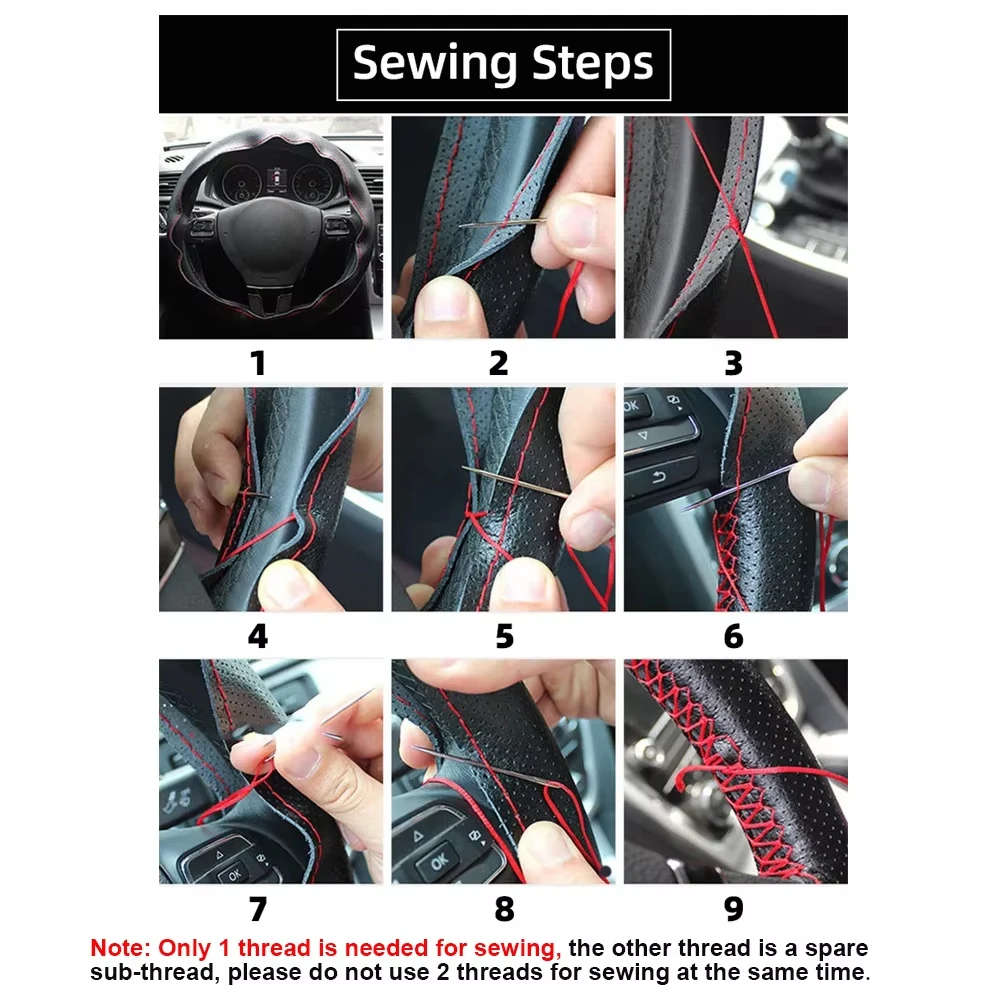 Ergocar Car Steering Wheel Cover Non-slip Car Steering Wheel Protector