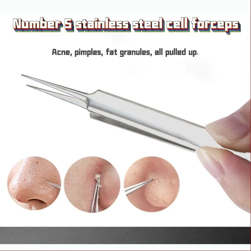 BlackheadRemovalTweezersNo5CellPimplesBlackheadClipTweezersBeautySalonArtifact