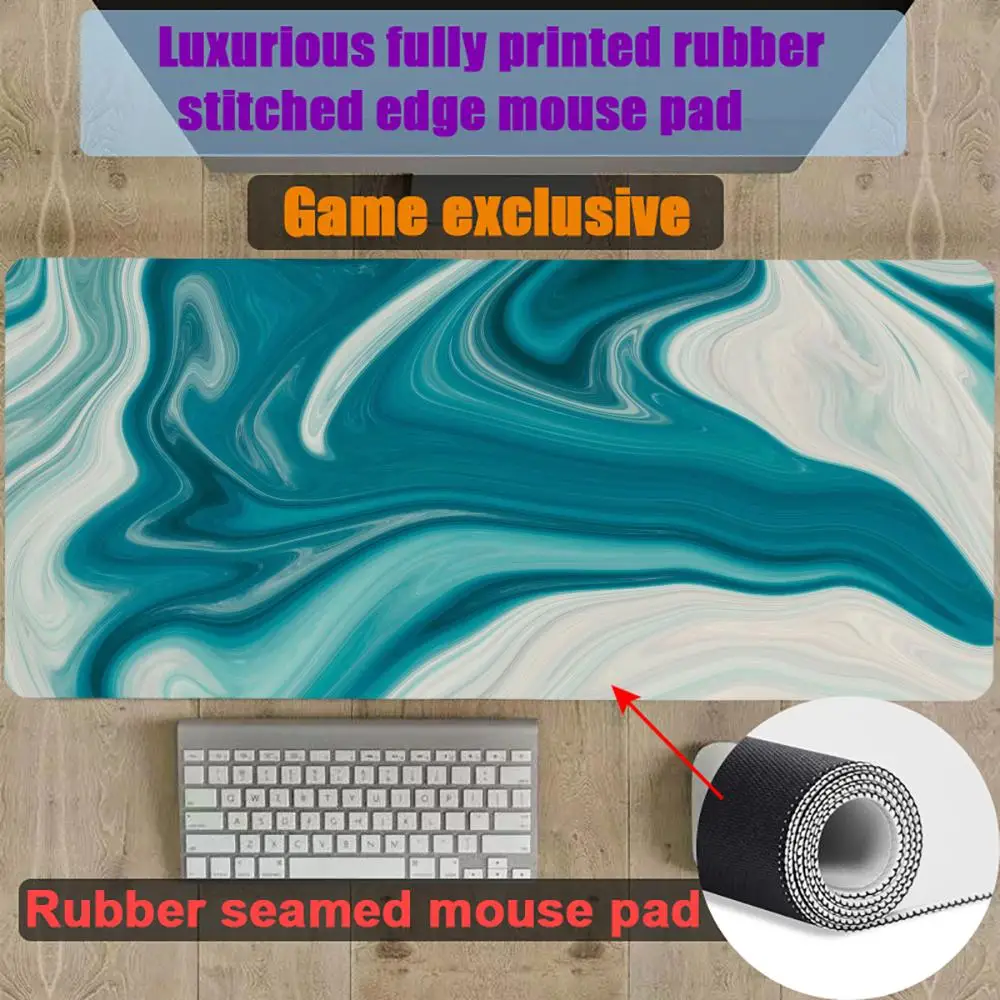 

Mouse Pad Gamer Gaming Rubber Seamed Mouse Pad Accessories marble texture Desk Keyboard Pad Computer Laptop