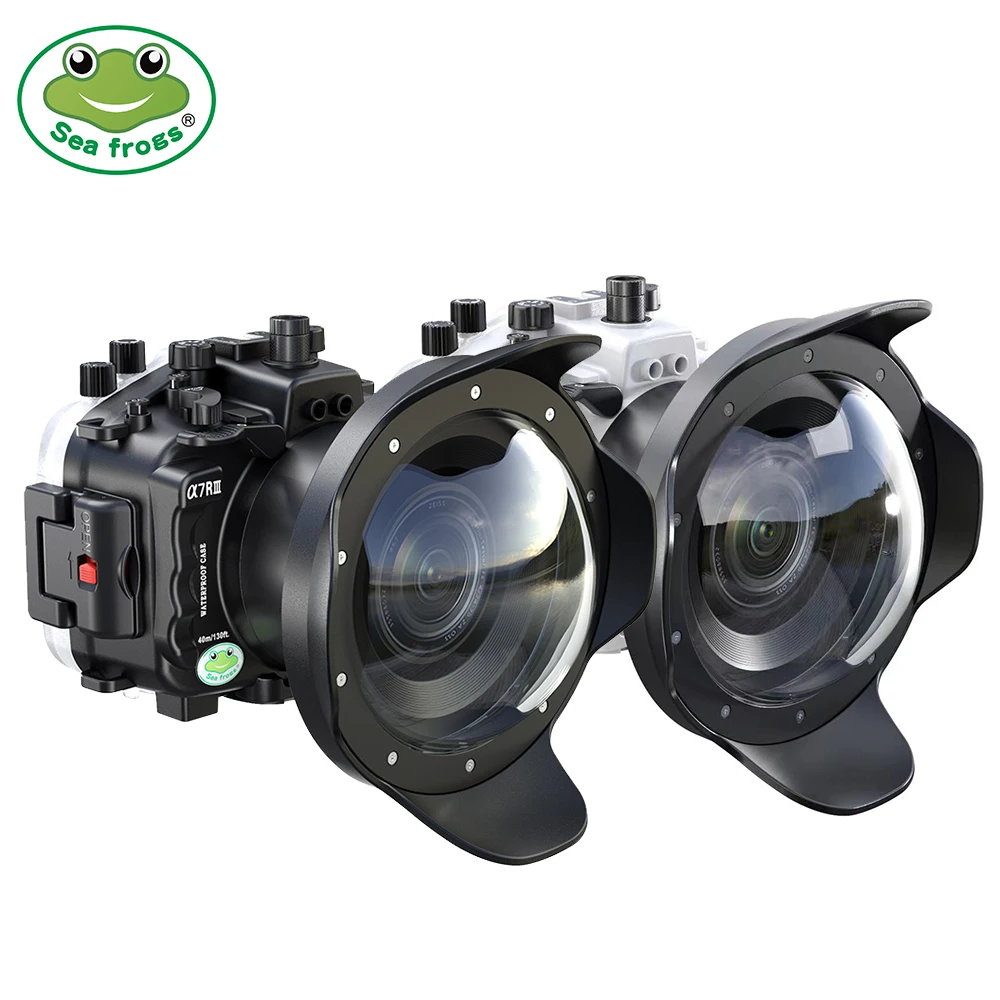 

Seafrogs 40meter Waterproof Camera Case for Sony A7RIII/A7III 16-35mm 28-70mm 90mm Lens With Pistol Grip underwater housing