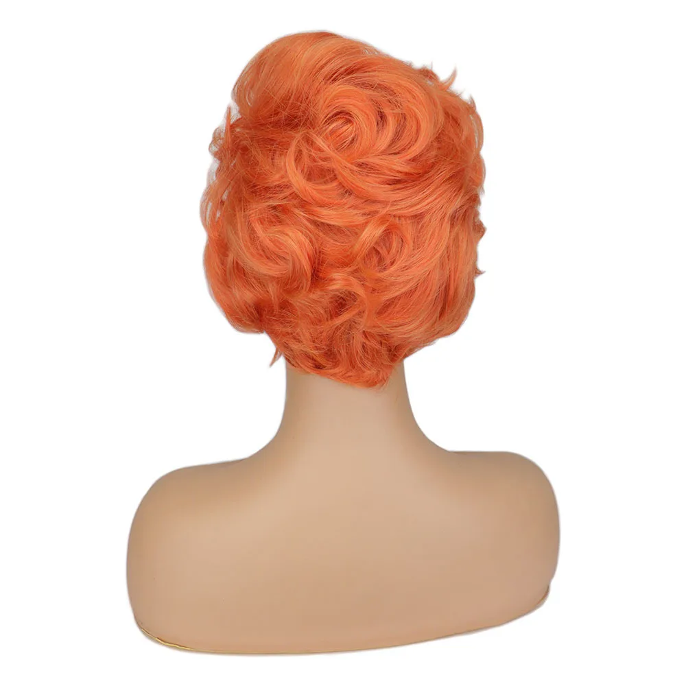 UILYNIU Orange Lockenperücke – Verrückter Hutmacher-Look Für Karneval & Cosplay