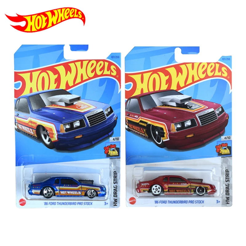 

Genuine Hot Wheels Car Ford Thunderbird Pro Stock Boy Toy for Children Diecast Coche Model 1/64 Juguetes Birthday Gift C4982-107