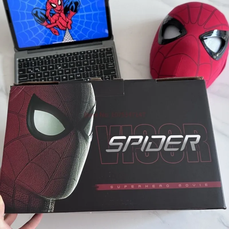 

New Spider-man:no Way Home Spider Man Mask Luxury Helmet Rechargeable Remote Eyes Movable Cosplay Mask Decoration Gift Toy