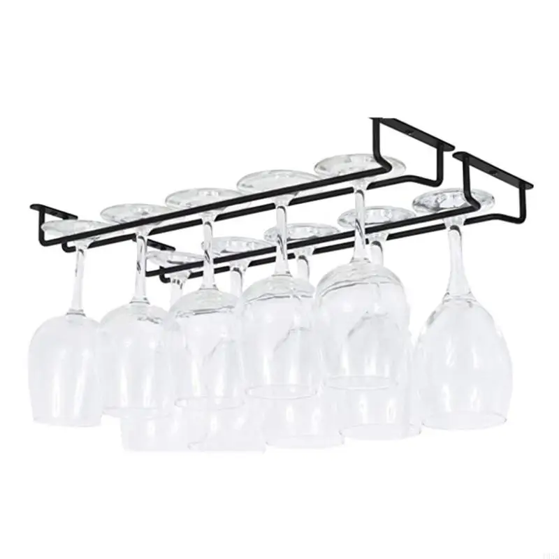 NICEFurniture Useful Iron Wine Rack Glass Holder Hanging Bar Hanger Shelf Wine Glass Rack Stand Paper Roll Holder for Home