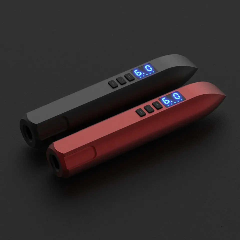 

2024 Custom Logo Body Tattoo For Digital Tattoo Machine Wireless SMP Permanent Makeup Rechargeable Wireless Tattoo Pen