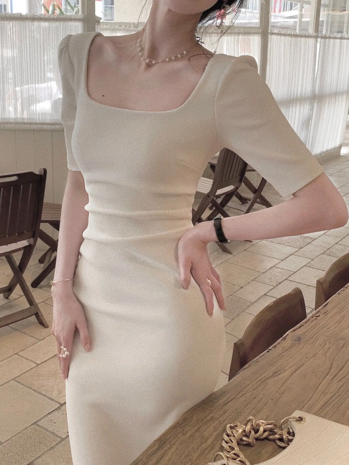 

Summer New Women Elegant Midi Bodycon Dress Office Lady One Piece Clothing Femme Fashion Vestidos
