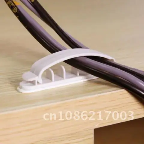 

Wire Cable Management Organizer Desktop & Workstation Clips Cord Management Holder USB Charging Data Line Cable Winder 10Pcs