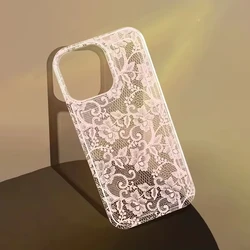 Elegant Romantic White Lace Phone Case Cover - Redmi Note 11 5G (1)