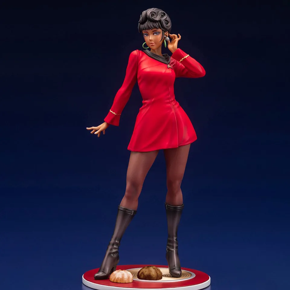 2 Figure Anime Command Officer E Nyota Uhura - Statuette PVC Da Collezione 22 Cm In Posa, Decorazione Scrivania - 4