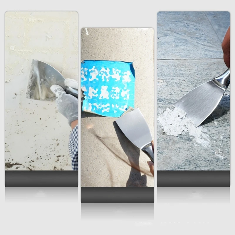 Flat Mouth Plaster Scraper Stainless Steel Joint Knife Cleaning Putty Knife for Home Renovation Advertisement Wallpaper Removal putty knife scraper drywall spatula wall scraper paint scraper