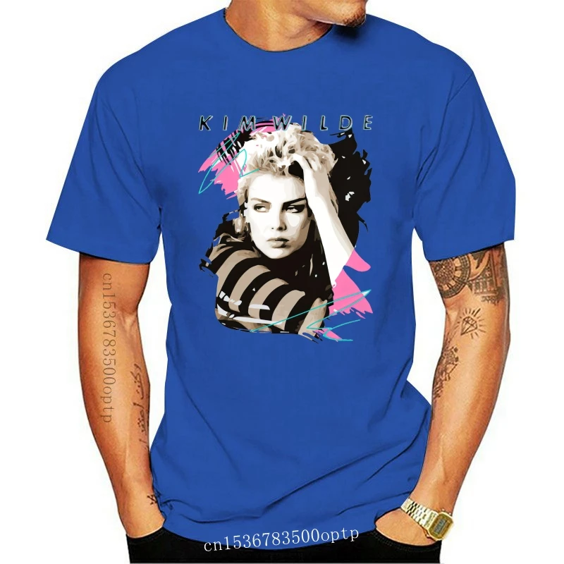 

New Men tshirt Kim Wilde 80s Retro Faded Vintage 1980s Pop Kids of America Unisex T Shirt Printed T-Shirt tees top