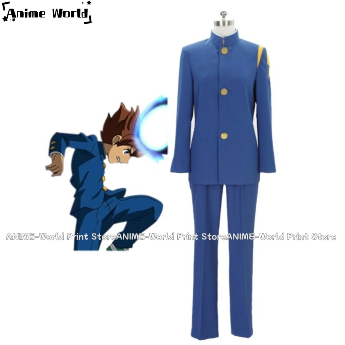 

Косплей-костюм из аниме иназума одиннадцать го Раймон школьная Зимняя школьная форма