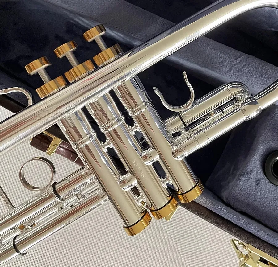 Silver Plating Trumpet QUALITY Horn Detachable Bell Musical