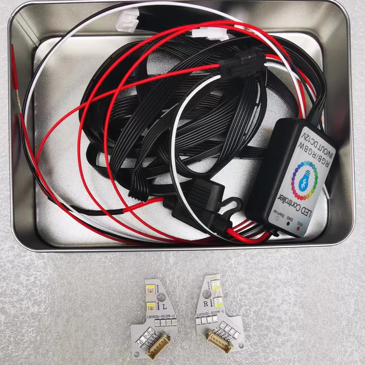 좌석 용 Icedriver Leon MK3 MK4 DRL RGB 다색 LED 보드 주간 주행 등 빨간색 파란색 RGBW 악마 눈 조명 전구