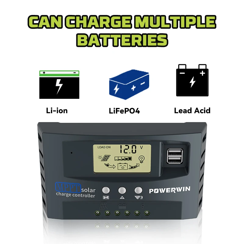 Dual USB, Display LCD para Bateria LiFePO4