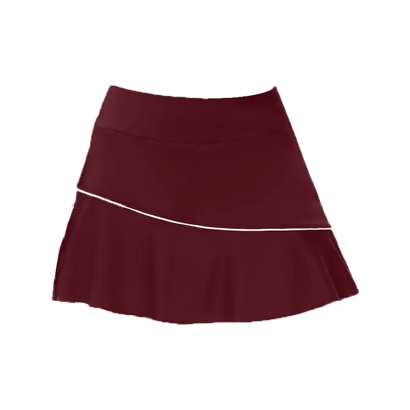 Korea Plus Size Casual High Waisted Simplicity Tennis Skirts Permeability Outdoor Workout Fitness Badminton Sports Short Skirts