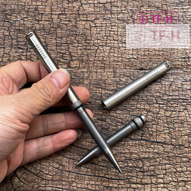 Mini Titanium TC4 Portable Keychain Pen Outdoor EDC Signature