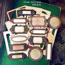 

29 Sheets Vintage Stationery Sticker Tim Holtz Retro Border Material Junk Journal Album Frame TN Decorative Thick Cloth Decals