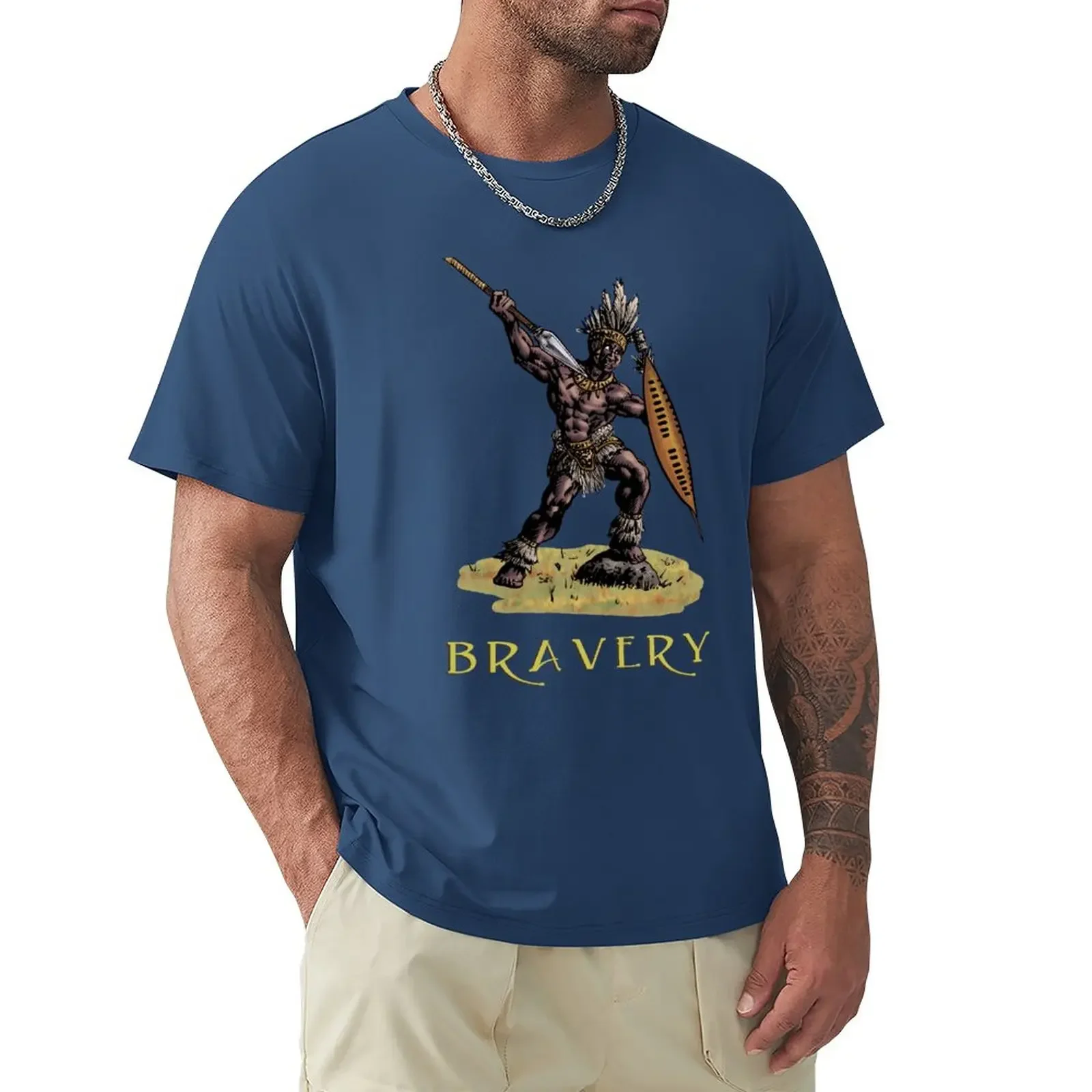 

Bravery T-Shirt vintage vintage clothes summer tops T-shirts for men cotton