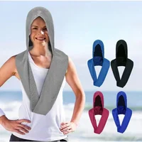 Cooling Hoodie Towel Stay Cool Comfortable Versatile Neck Wrap Scarf Head Soft Lightweight Hooded Cloth for Sports Outdoor 1