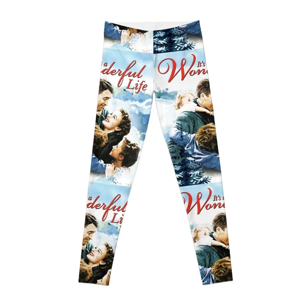 It'S A Wonderful Life Scene Leggings Collant Da Donna Fitness Abbigliamento Da Palestra Abbigliamento Sportivo Da Palestra Leggings Da Donna