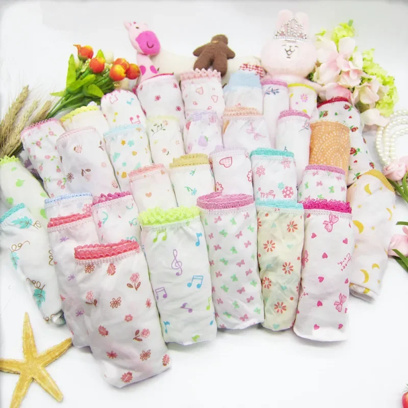 6pc/Lot Fashion New Baby Girls Underwear Cotton Panties Kids Short Briefs Children Underpants