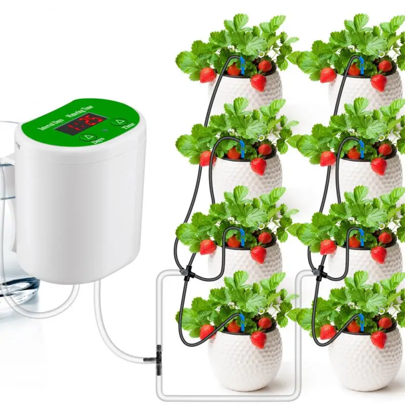 

Electric Automatic Drip Irrigation System Intelligent Timing Auto Watering Machine USB Charging Garden Green Plant Sprinkler