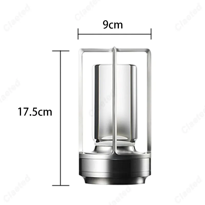 LED Cordless Table Lamp Industrial Style Creative Atmosphere Light USB Charging Outdoor Camping Bar Home Bedroom Decor Lighting