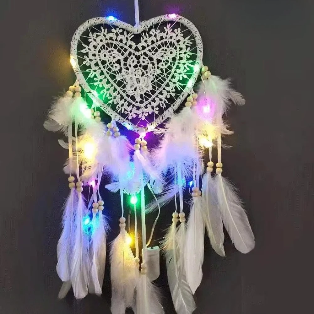 Acchiappasogni Grande Haosie Acchiappasogni Fatto A Mano | Con Piume Decorativo | Diametro 20.5cm Stile Boho