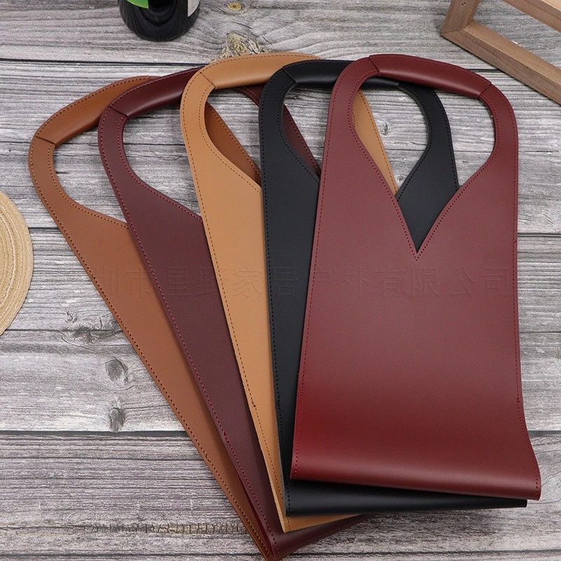 Leather Red Wine Bag for Parties and Picnics