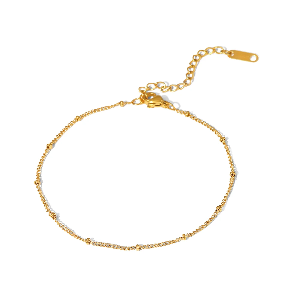 Gold Anklet Ball Chain Women Stainless Steel Jewelry ankle chains