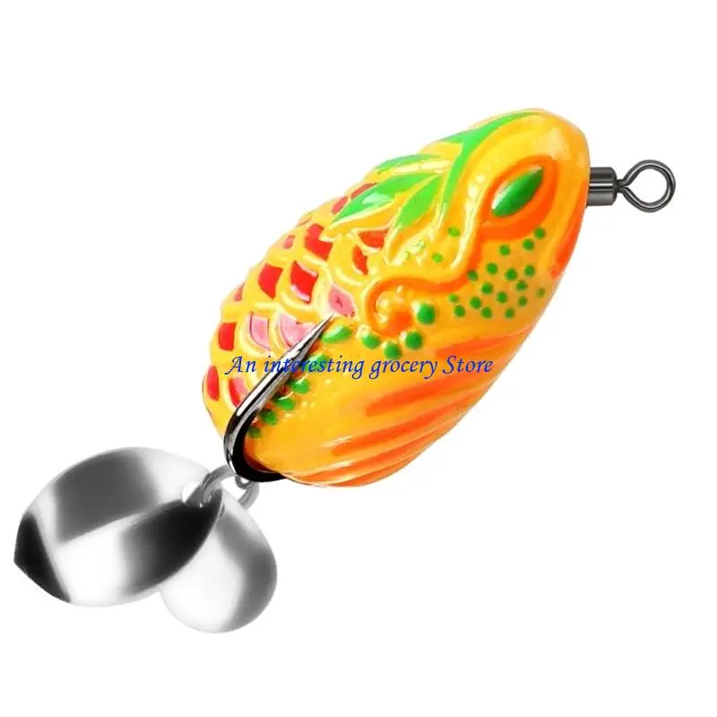 652D Doppel Propeller Bein Angeln Köder Bunte Swimbaits Große Füße Frösche Fisch Lockt Harte Künstliche Köder für Angeln – Detail 10