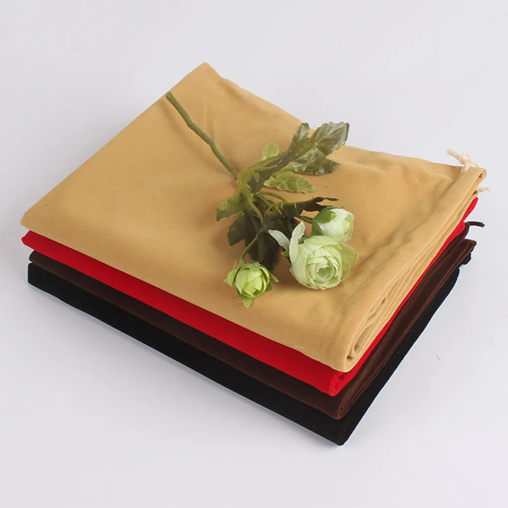 5Pcs 전기 헤어 드라이어 드로스트링 가방 블랙 20x25cm 플란넬 다목적 린트 보관 주머니 쥬얼리 선물 주최자