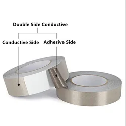 Enhanced Conductive Fabric Tape for Electronics Repair and EMI Shielding - 20M