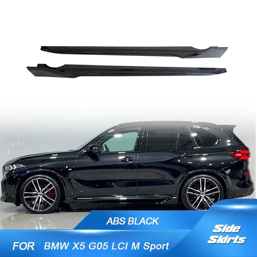 

Автомобильный боковой удлинитель, автомобильный сплиттер, глянцевая черная губа из АБС-пластика для BMW X5 G05 M-Sport LCI 2023, комплекты кузова автомобиля, автомобильные аксессуары