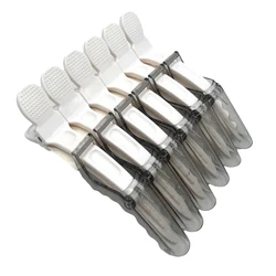Versatile Hair Styling Clips - Colorful Alligator Clamps (Gray)
