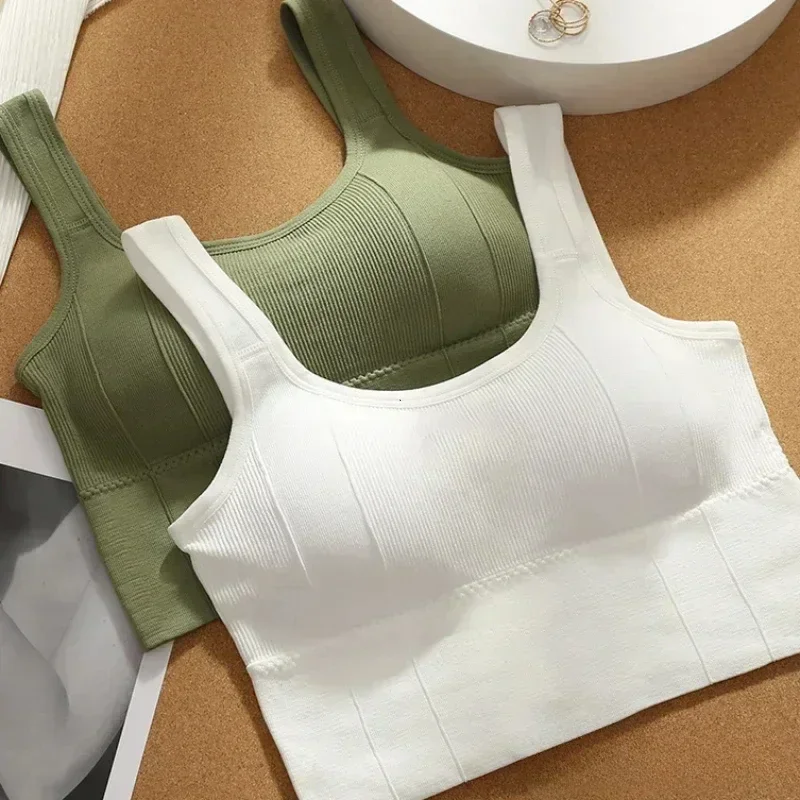 Women Lingerie Bra Seamless Korean Breathable Sports Bra Shockproof Crop Top Anti-sweat Yoga