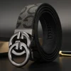 2024 New business Male Famous Style Metal Automatic Buckle Luxury Brand Women Belt Genuine Leather Belts for Men Strap jeans