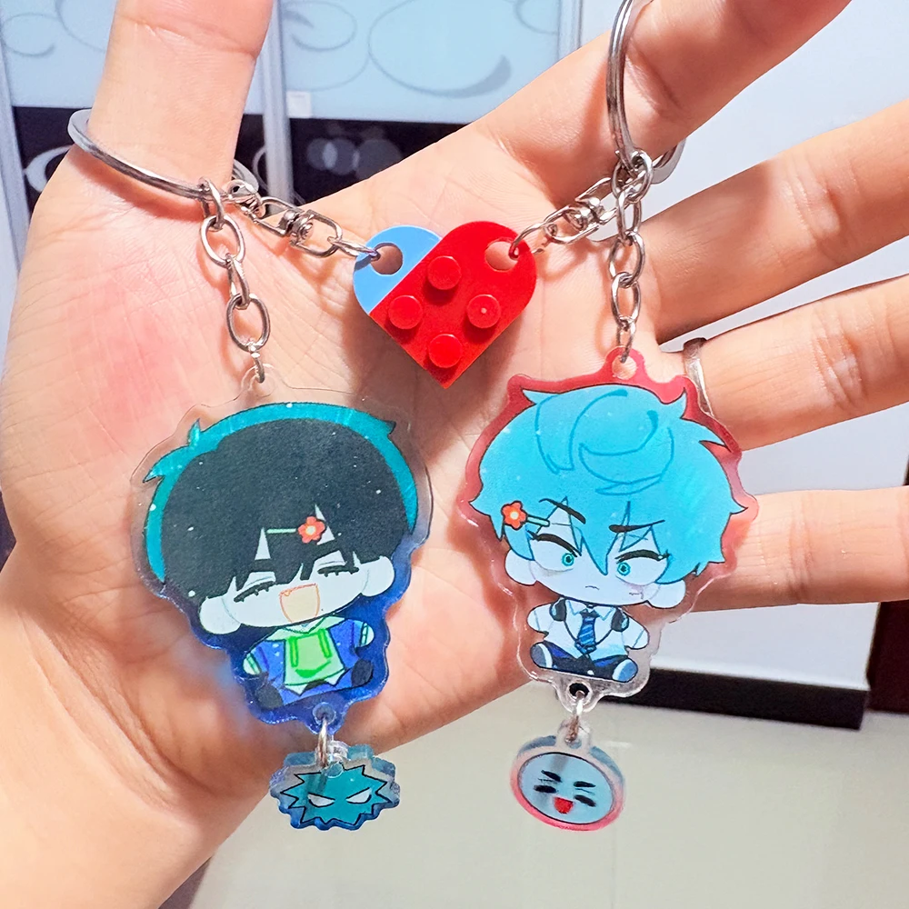 2 Teile/satz Beliebte Anime Alien Bühne Magnetische Schlüsselanhänger Bagpack Anhänger Ivan Bis Schlüsselanhänger Cosplay Requisiten Fans Paar Freunde Geschenke – Detail 6