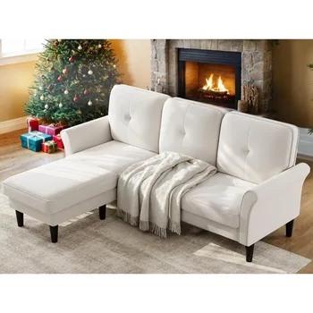 Velvet Sectional Sofa Set 1