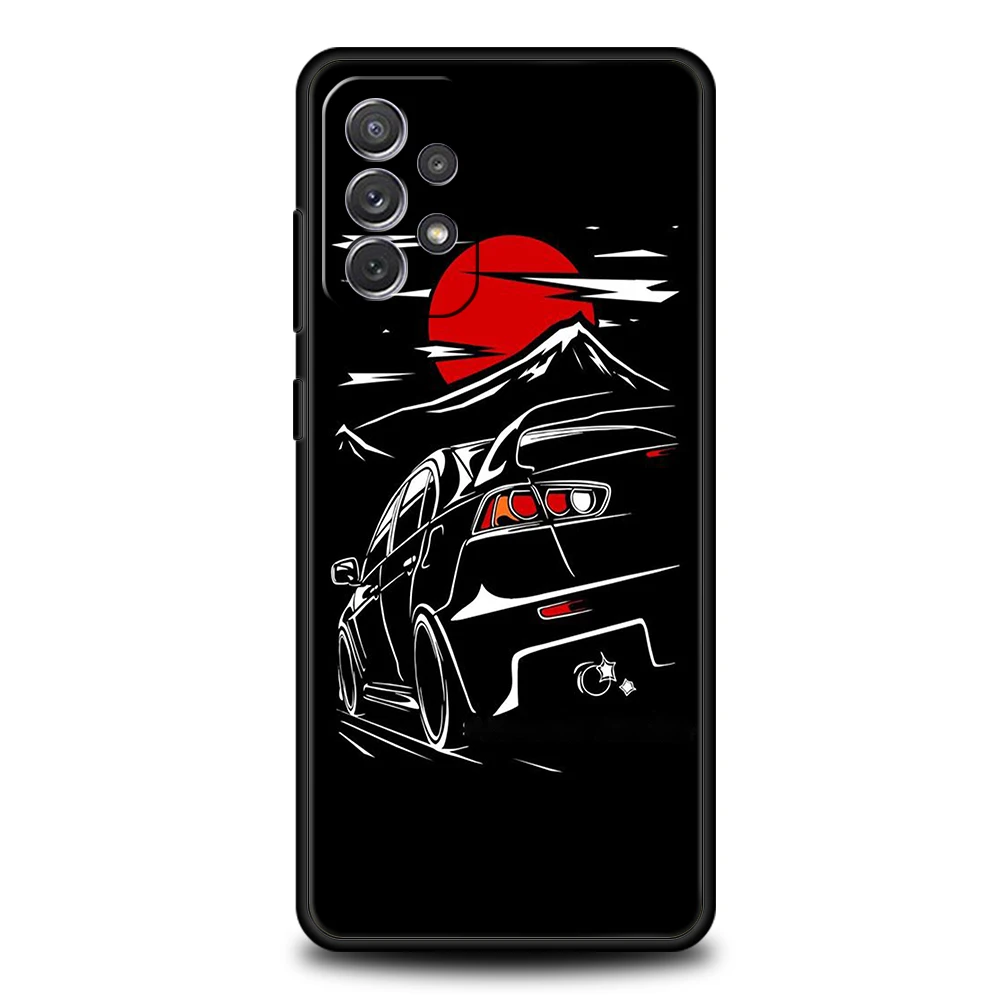 JDM Car-Themed Soft Shell Phone Case