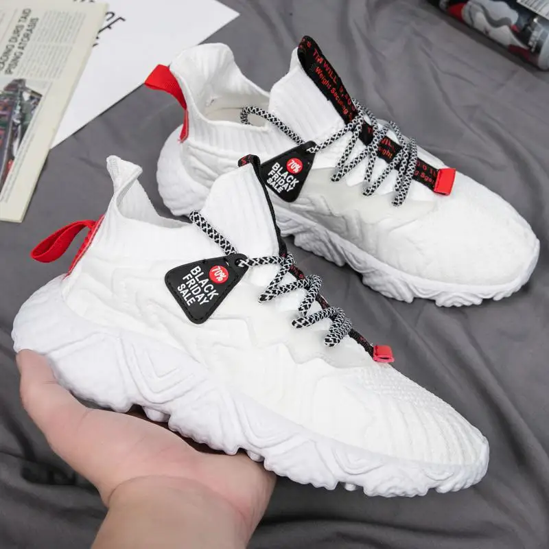 

Putian High-Top Men's Shoes Autumn Student Sports Casual Borad Shoes Winter Air Cushion AJ Basketball Height Increasing Insole
