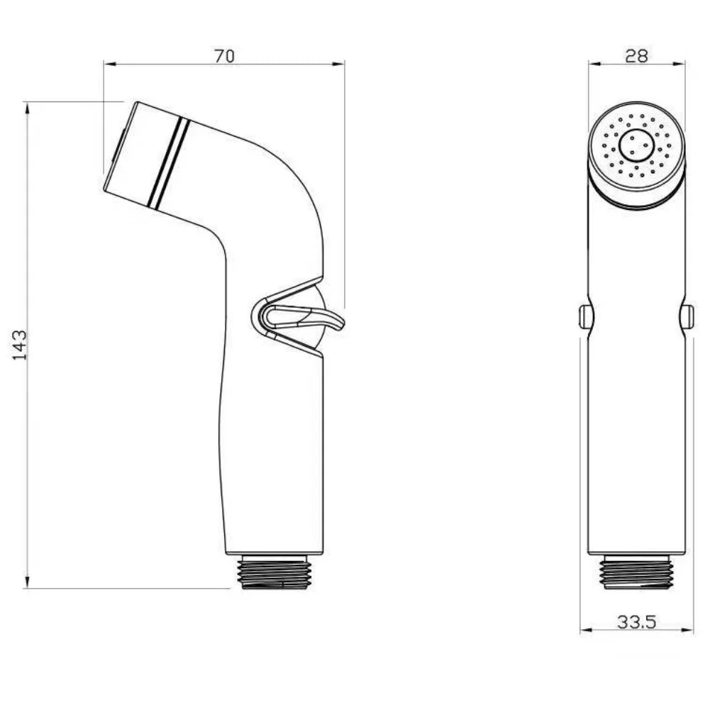 

Toilet Bidet Sprayer Jet Spray For Elders And Kids Health Faucet Replacement Silver Adjustable For Elders Brand New