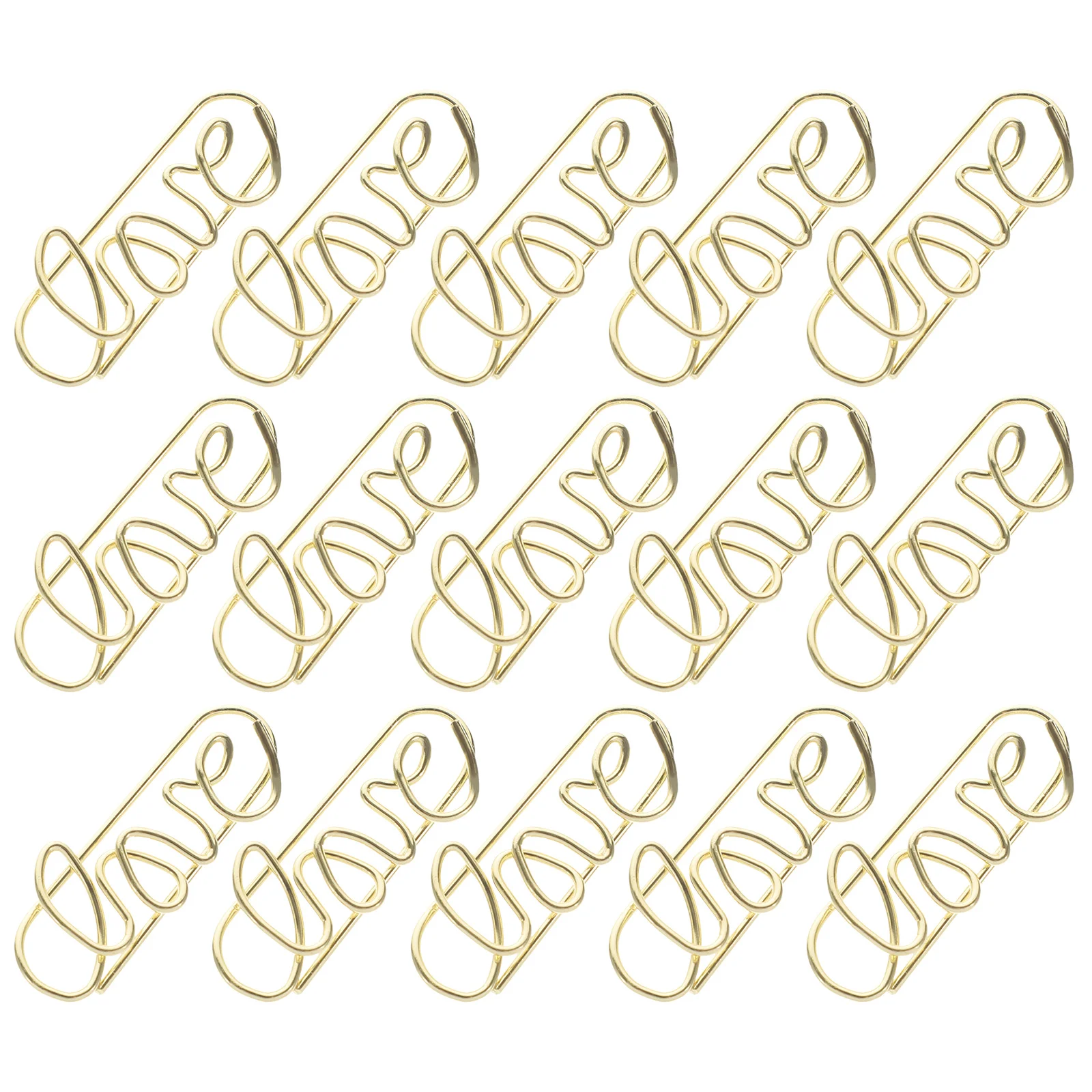 

Love Shaped Paper Clips Metal Card File Note Clips Heart Paper Clips Love Gold Paperclips Cute Paperclips Bookmarks Planner